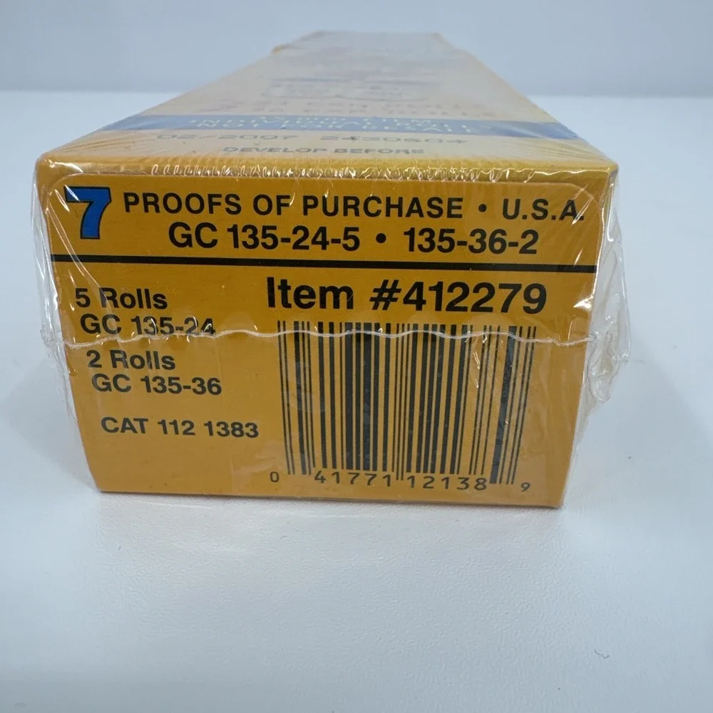 Kodak Max Versatility 400 35mm Color Film 7 Rolls, Expired 2/2007